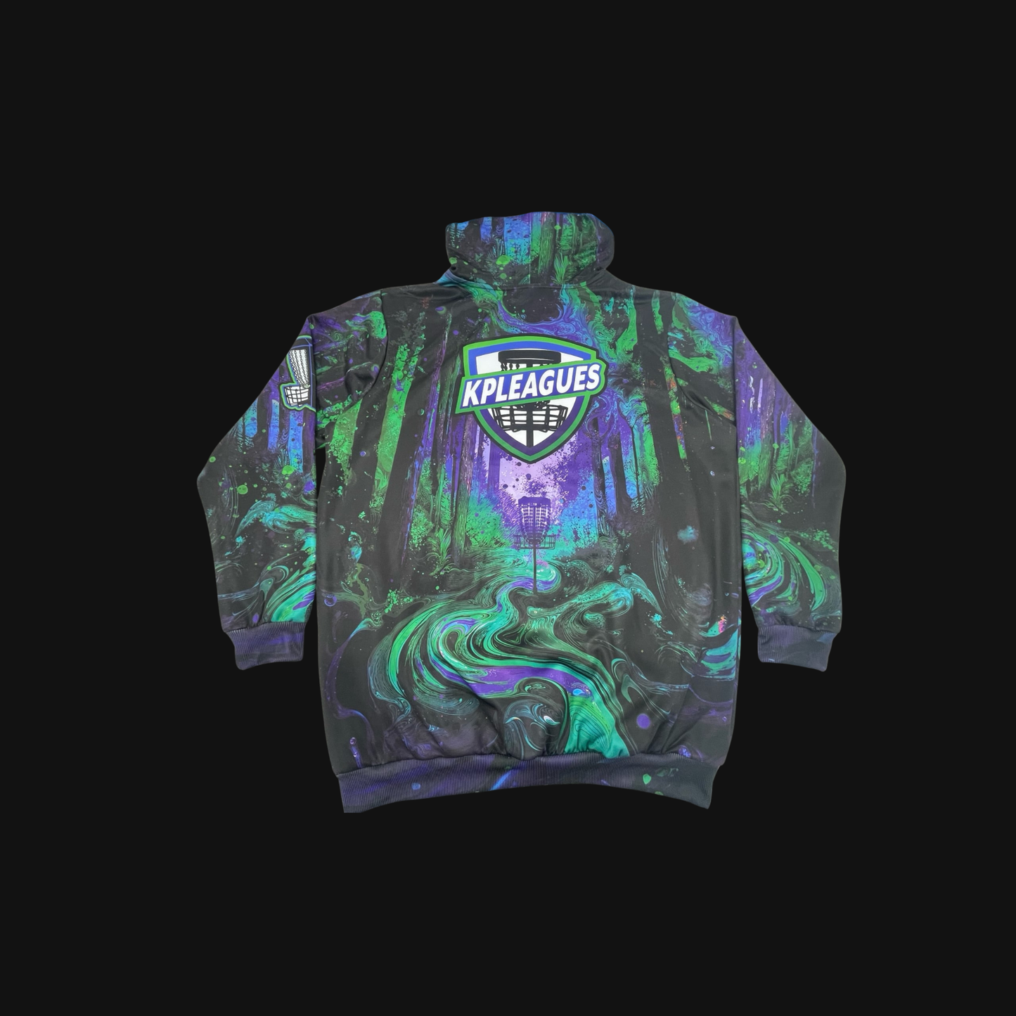 Purple/Green Stream Hoodie